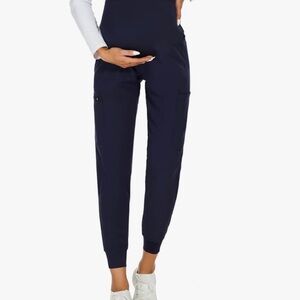 Navy Maternity Jogger scrubs